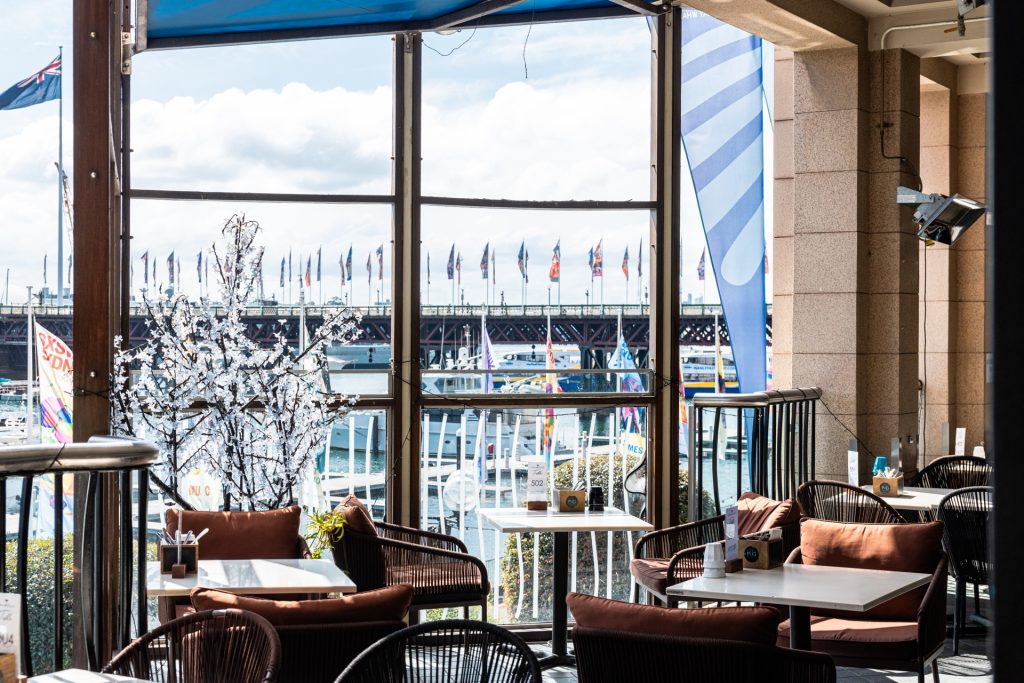 About Blackbird Cafe restaurant dining room Cockle Bay